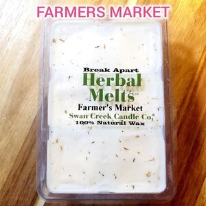 FARMERS MARKET by SWAN CREEK CANDLE CO Herbal Melts 100% Natural Wax 5.25 oz NWT